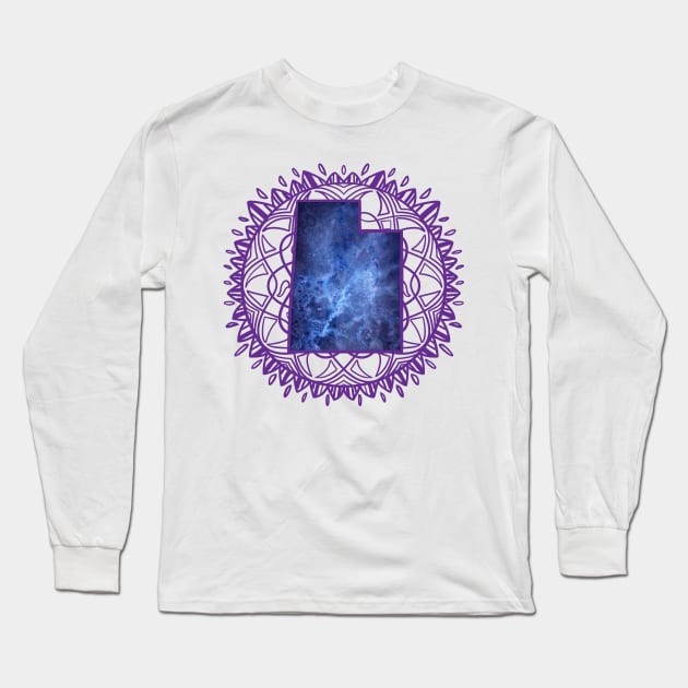 Utah Mandala Long Sleeve T-Shirt by Manfish Inc.